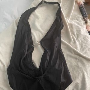 OMG!  EUC Christian Lacroix one piece sexy that’s plunged front and back! Stunni
